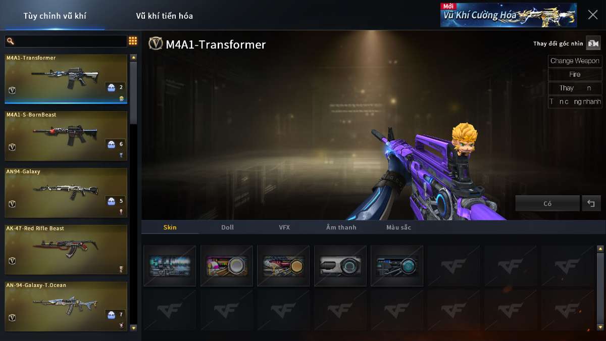 shop acc cf uy tin gia re